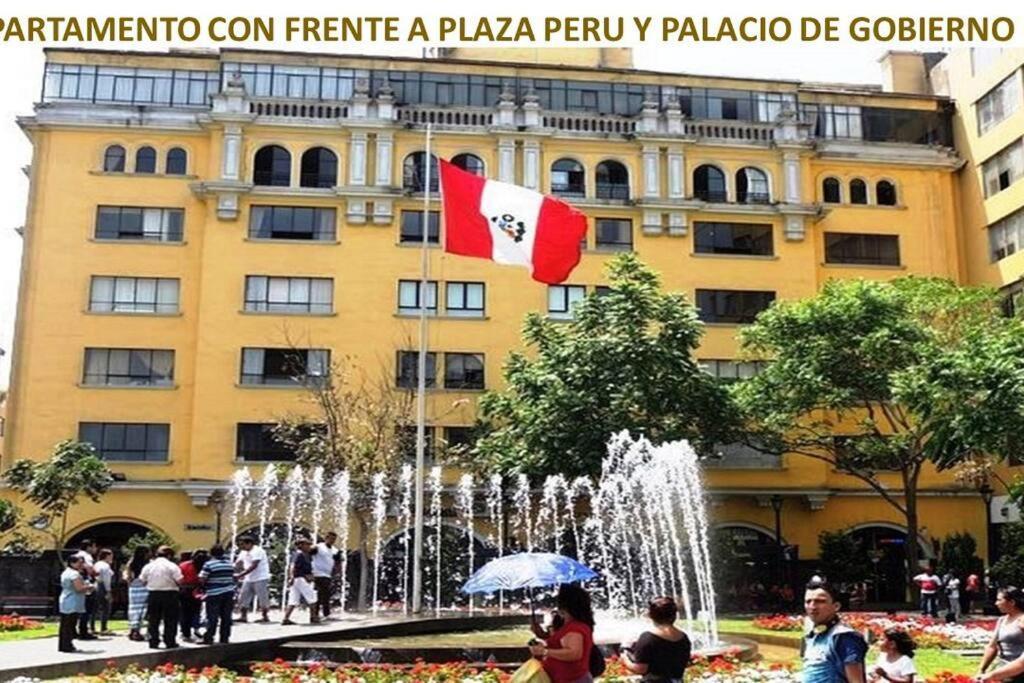Apartamento Frente Al Palacio Gobierno Apartment ลิมา ภายนอก รูปภาพ